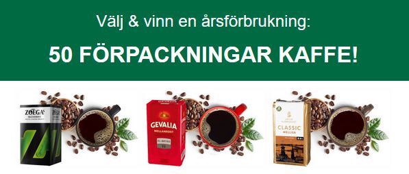 vinn gratis kaffe