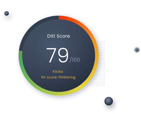 Så kan ett kreditvärde hos uScore se ut