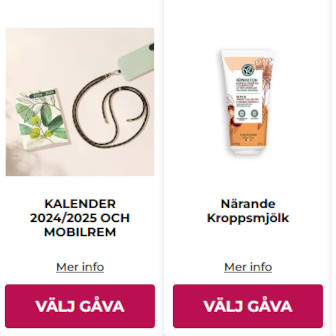 Yves Rocher bjuder på gratisgåvor